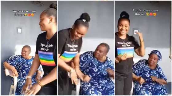 Nigerian lady and 'lookalike' grandma dance to sweet music as they try to outmatch each other in viral video