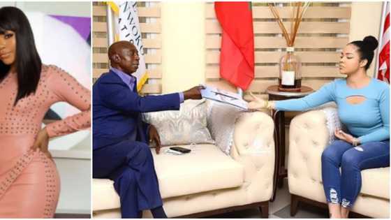 New wife loading: Hilarious reactions as BBNaija's Nengi pays courtesy visit to Ned Nwoko