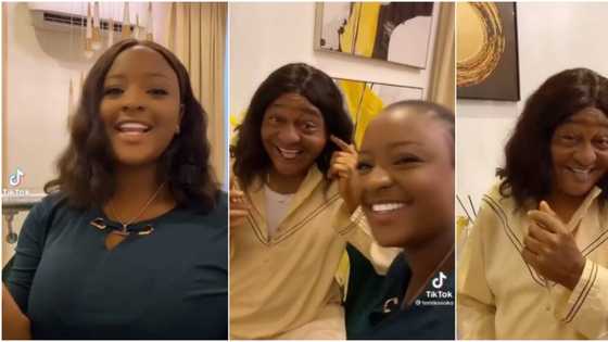 Veteran actor Jide Kosoko joins daughter in hilarious TikTok skit, social media thrown into frenzy
