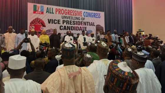 Shirin 2023: Hotuna sun bayyana, Tinubu ya kaddamar da Shettima a Abuja