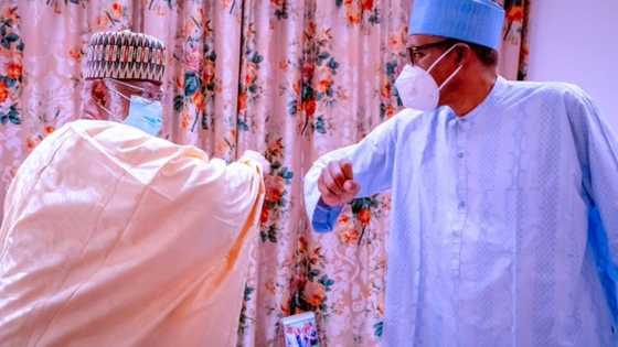 BREAKING: Buhari meets former head of state Abdulsalami in Aso Rock
