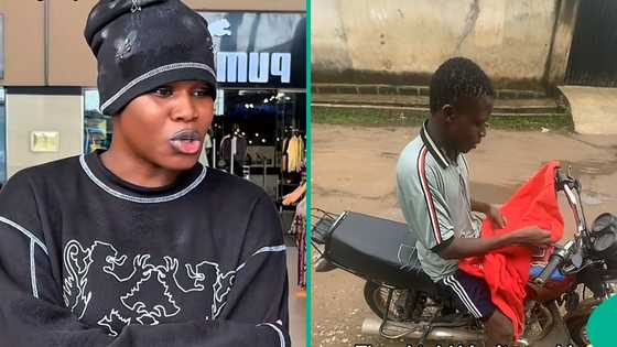 Moment lady quickly took action after observing okada rider who carried her on bike