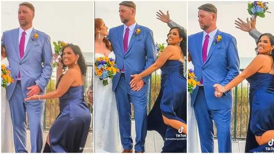 "She had too much wine": Bridesmaid places hand on groom's lap during wedding photo session, video goes viral