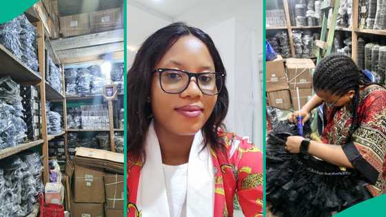 Beautiful lady who sells motor spare parts in Lagos gets people's attention online, her post trends