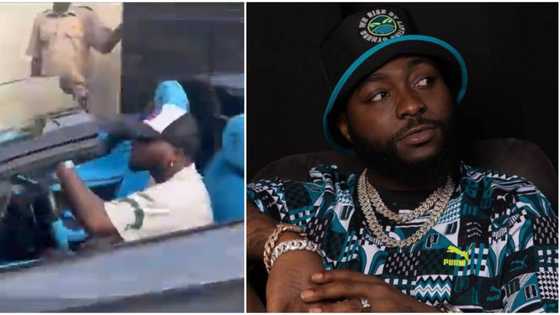 "Driving around without his security": Daivdo casually seen on the streets of Lagos in his Lamborghini