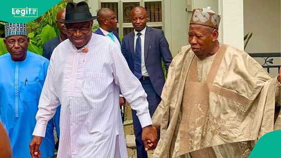 Just In: Ganduje makes surprised visit to Jonathan
