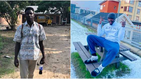 Nigerian man who relocated for greener pastures shares before and after photos, sparks massive reactions