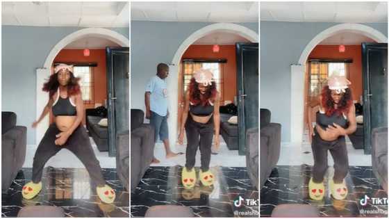 "See energy": Pregnant lady dances in video with fast legwork moves, makes many Nigerians wonder