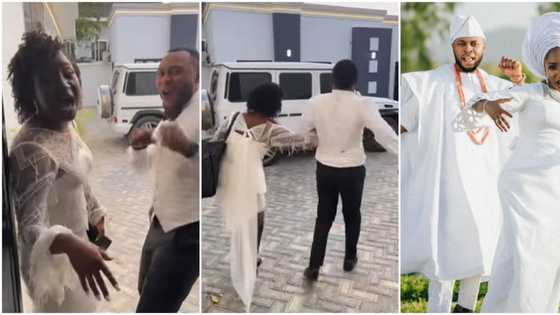 "I am going to my husband's house": New wife Deborah Enenche shares funny video after white wedding