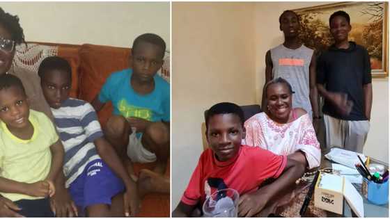 Veteran actress Joke Silva melts hearts with photos of her little protectors: "Same smile always"