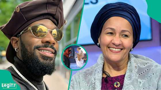 UN Deputy Secretary-General Amina Mohammed joins D'banj on stage, shows off dance moves at Lagos event