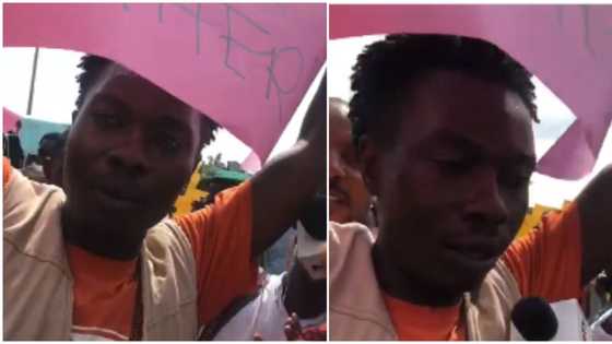 COZA protest : Man claims he was paid N10k to march in solidarity for Pastor Biodun Fatoyinbo (video)