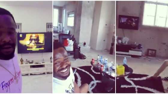 Videos: Before and after of Zubby Michael's sitting room in his palatial mansion
