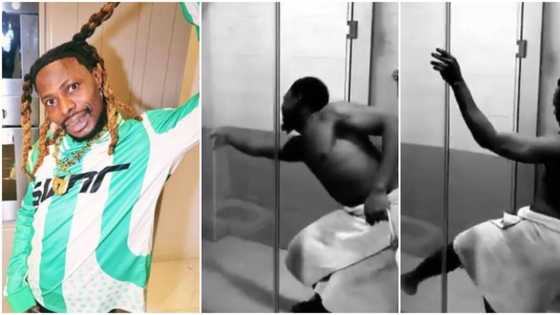 "No be Mr Money be this?" Hilarious old video of Asake goofing around, avoiding bath with cold water surfaces