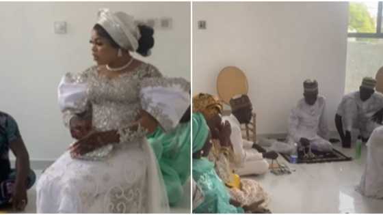 "What money cannot do doesn't exist": Reactions as Muslim clerics storm Bobrisky's N400m mansion for prayer