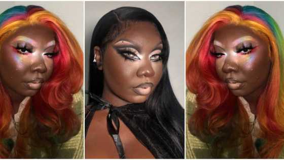 So Incredibly Pretty: Photos of lady beaming with unusually bright makeup stir massive reactions online