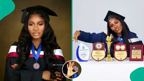 Babcock University graduate who never had C, D, E or F shares why she chose her course, posts result