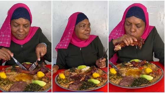"I can't kill myself": Woman dumps fork & knife, eats food with her hands in big restaurant, video goes viral