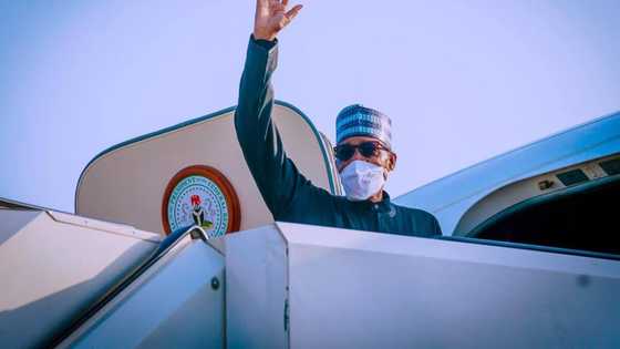 Breaking: President Buhari leaves Paris, join leaders for intra-African Trade Fair in South Africa