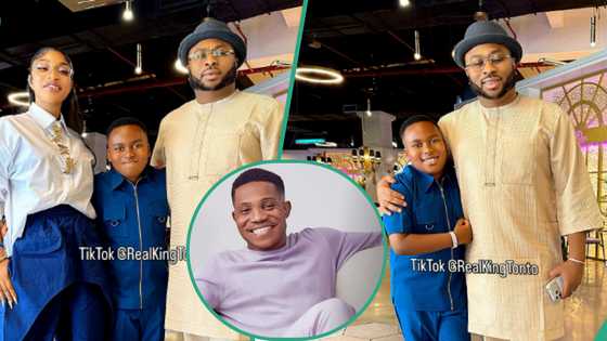 Tonto Dikeh’s son and his father meet in the presence of Pastor Jerry Eze after years of separation