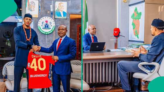 “I chop tire”: Super Eagles goalie shares experience in Nigeria after meeting governor