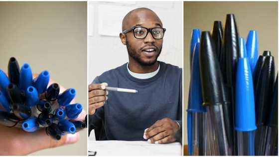 "It does not drink blood": Man shares video, gives reasons why pen caps have holes, stuns many
