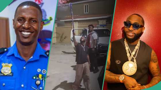 Police PRO reacts to video of Davido throwing fireworks with family on Xmas: “He no fit do anything”