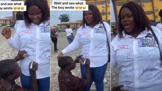 "Your kids won't end up like me": Pure water seller writes emotional note on graduate's sign-out shirt
