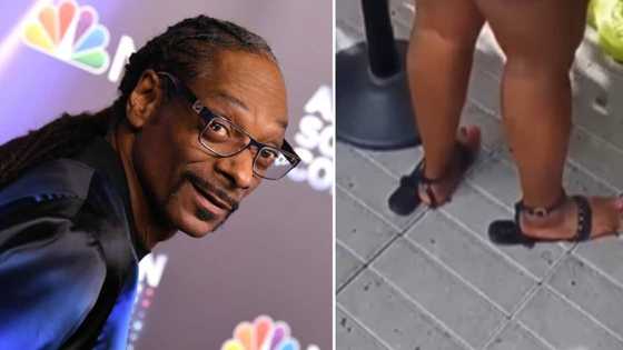 Snoop Dogg shares hilarious video of woman wearing shoes on the side of her feet, blows people's minds