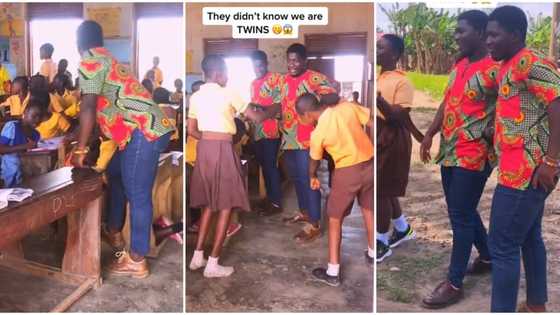 "His shoes reported him": Students struggle to pick out their teacher from his twin brother, video goes viral