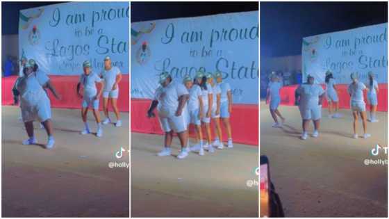 "I couldn't keep my eyes off her": Plumpy corps member displays cool dance moves, leads ladies in camp