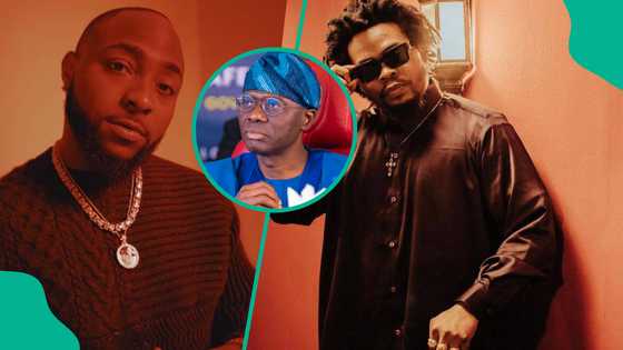 Davido, Olamide’s birthday messages to Sanwo-Olu stir reactions, fans accuse them of eyeing politics
