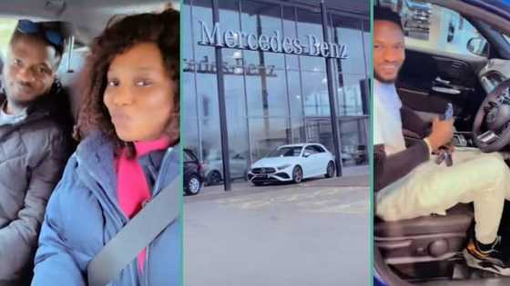 "He didn't think I was serious": Wife buys brand new Benz for husband, his reaction melts hearts