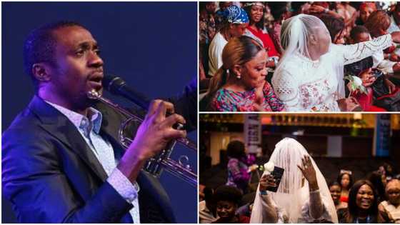 Nathaniel Bassey’s Hallelujah Challenge: Single ladies attend event in wedding gowns, video emerges