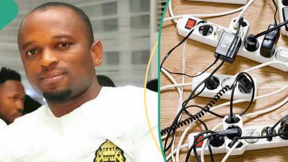 Man who created free charging space for neighbours regrets as lady plugs heavy machines to it