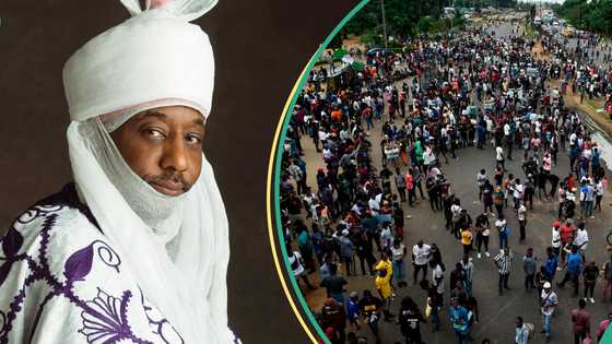 Sarki Sanusi II ya yi magana yayin da zanga zanga ta ƙara ɓarkewa a Kano