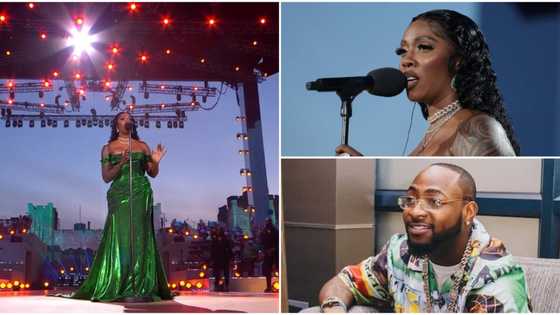 Tiwa Savage gushes over coronation concert performance, Davido, Cubana Chiefpriest, Waje, other celebs react