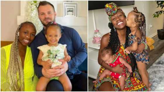 Emotional moment Korra Obidi's daughter cries profusely, appeals to mum to join in visiting her dad's house