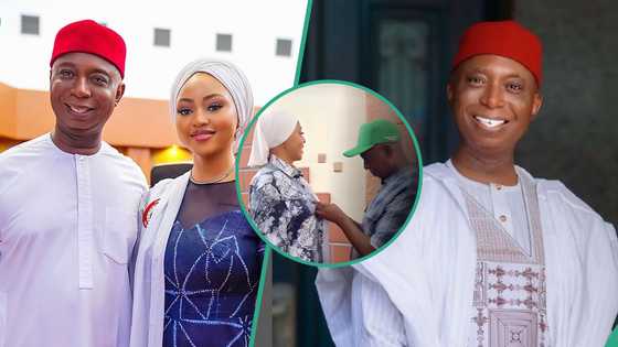 Regina Daniels and husband Ned Nwoko taunt critics as billionaire dresses wife up in viral video