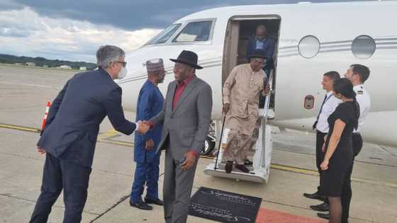 Goodluck Jonathan arrives Milan to attend high-level advisory board meeting of ECAM Council