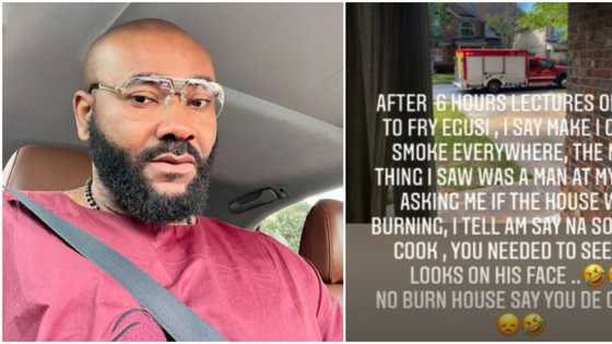 After 6-hour lecture on cooking egusi, fire service gets called as actor Prince Eke nearly burns down house