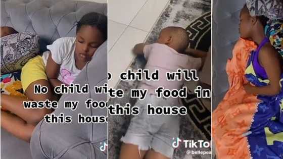 "They have been sleeping for hours": Nigerian mum who gave her children multivitamins cries out in video