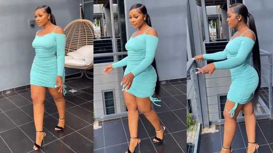 "Where are you baby?" Curvy lady with flawless beauty flaunts her body while on balcony, video goes viral