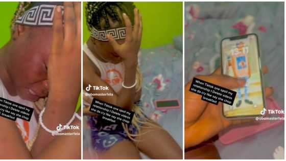 "See insult": Nigerian lady weeps bitterly as boyfriend deletes her TikTok post with 15k likes, video trends