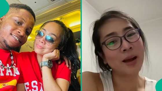 Filipina lady in tears after discovering Nigerian husband's 'secret', shares video