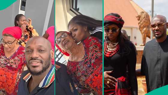 Video as 2Baba’s mum finally reunites with him, his wife Natasha months after declaring him missing