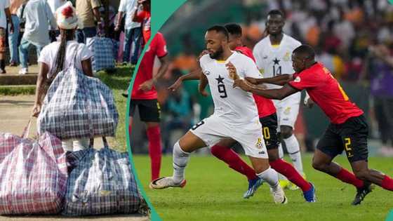 AFCON: Nigerians taunt Ghanaians with popular 'Ghana must go' bag over possible elimination