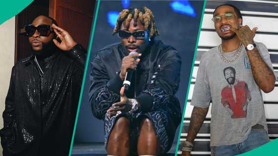 Davido, Zlatan spotted with US rapper Quavo at Asake's Atlanta sold-out show, clip excites many