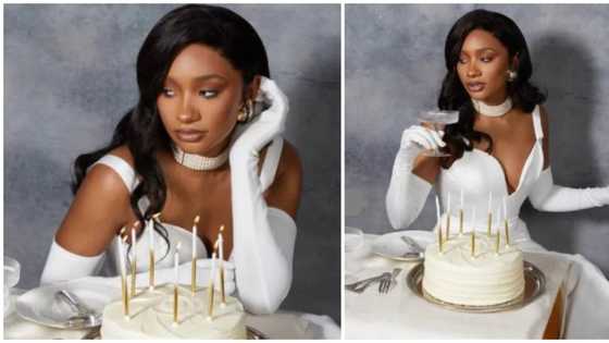 Fashionista Temi Otedola stuns fans with classic old Hollywood-theme birthday photos
