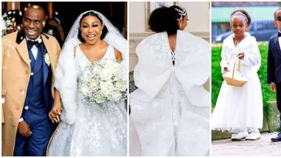 Rita Dominic: Stunning new photos from Nollywood star's classy white wedding in UK